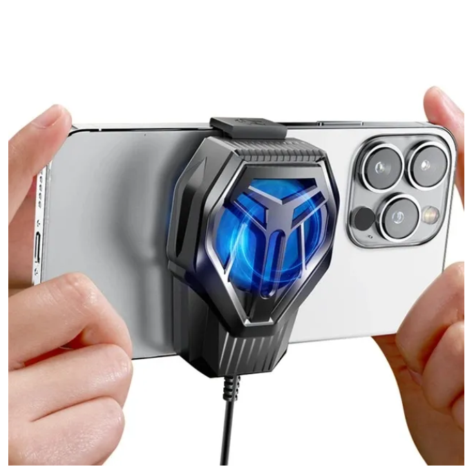 Mobile Phone Radiator Cooling Fan for Gaming PUBG FreeFire Universal Portable Game Cooler with Adjustable Speed and Whisper-Quiet Operation