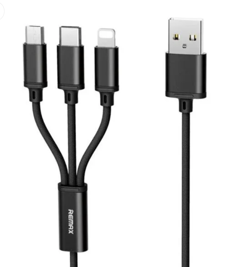 3 In 1 100W Transparent Pilot Lamp Super Fast Charging Cable Universal with Type C Usb Micro for Iphone Samsung Huawei Xiaomi 6A AND OTHER MOBILE