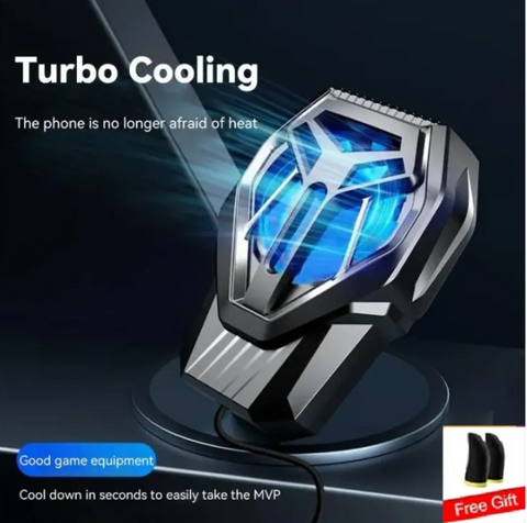 Mobile Phone Radiator Cooling Fan for Gaming PUBG FreeFire Universal Portable Game Cooler with Adjustable Speed and Whisper-Quiet Operation