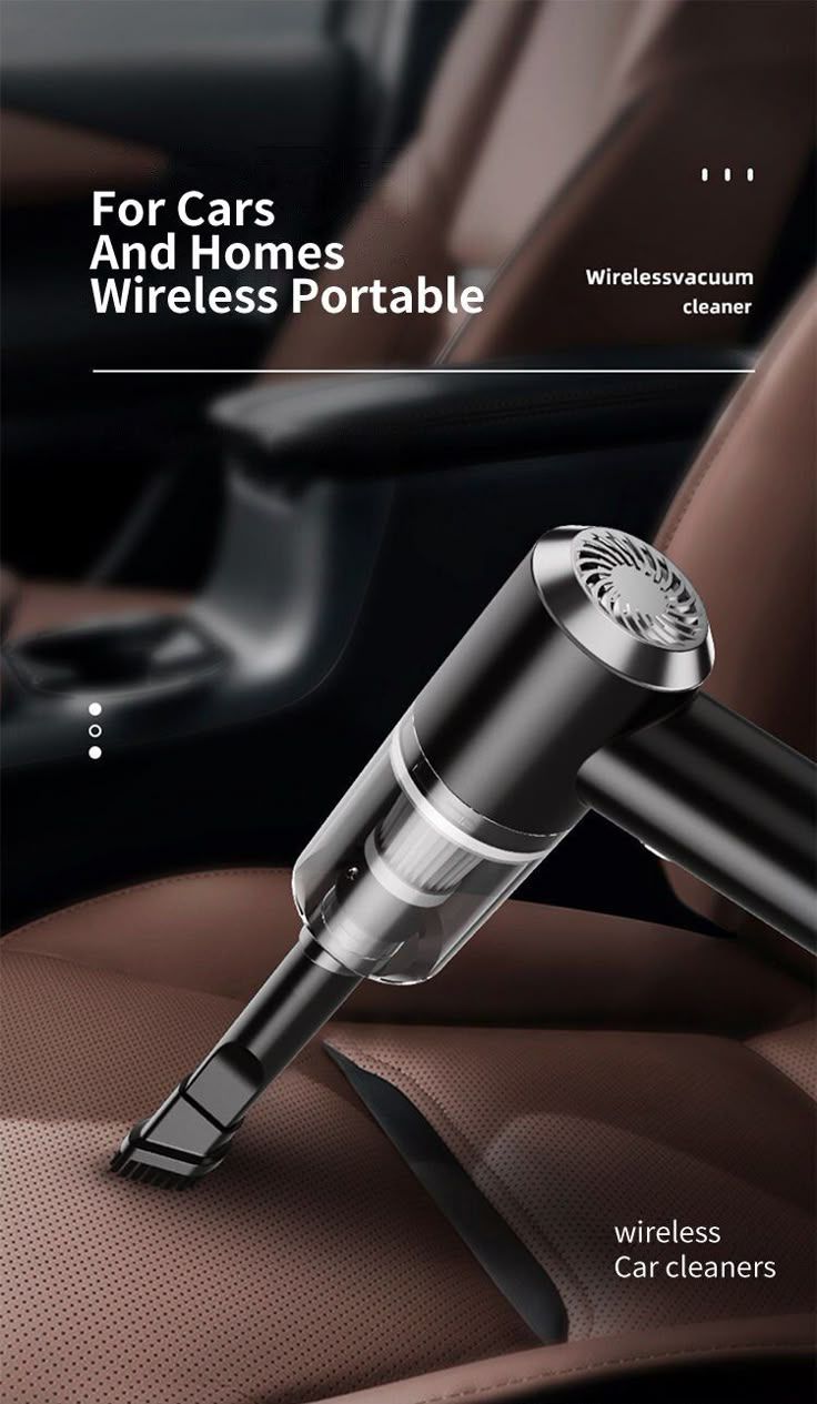 3 In 1 Portable Car Vacuum Cleaner